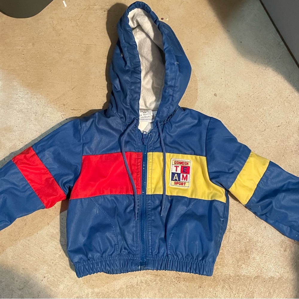VINTAGE OSHKOSH // RARE Windbreaker paper tag Jacket